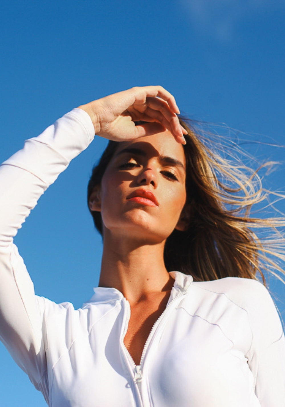 Combinaison anti-UV LEO - Blanche