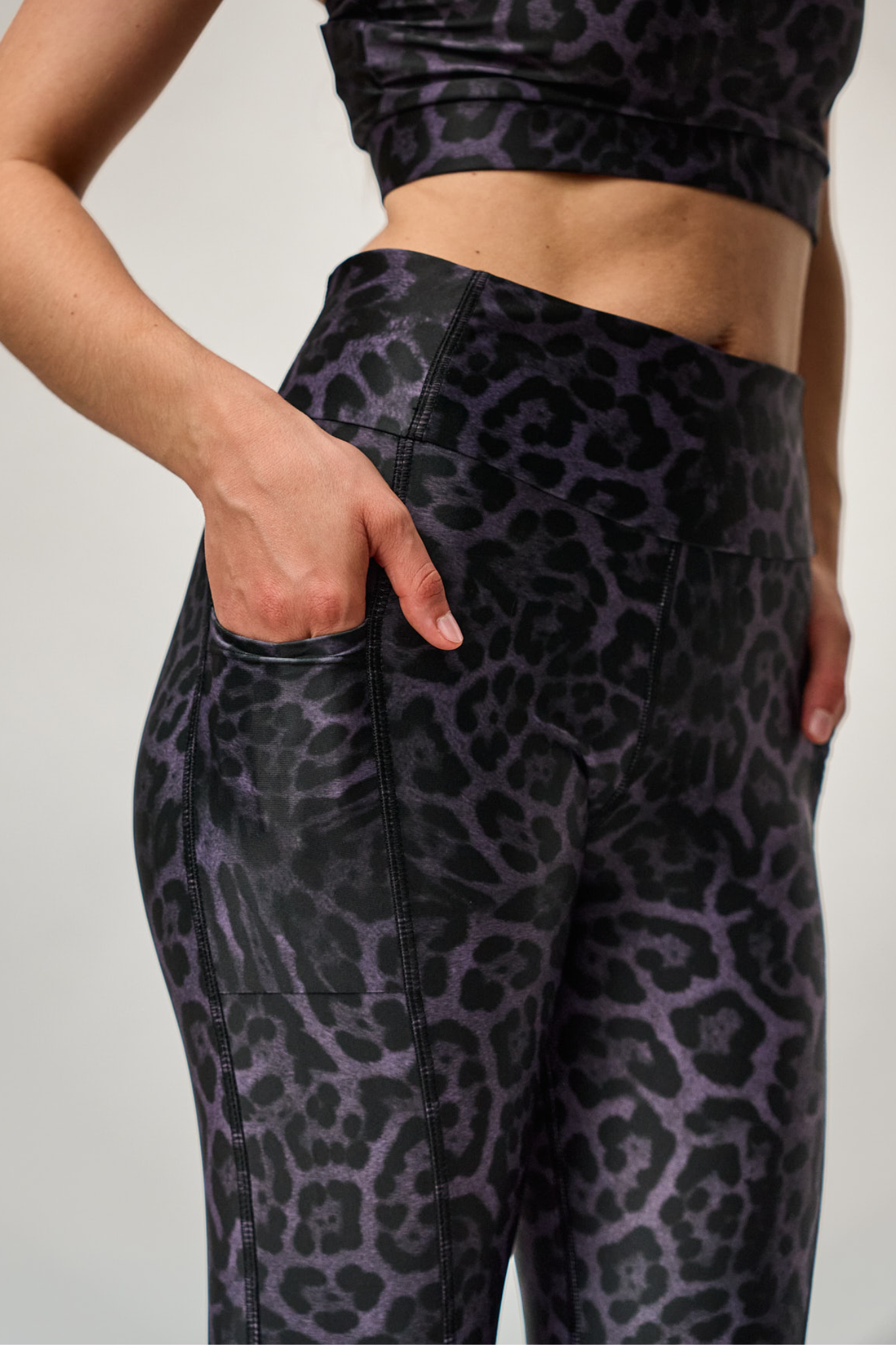 Legging LOU panthère violet