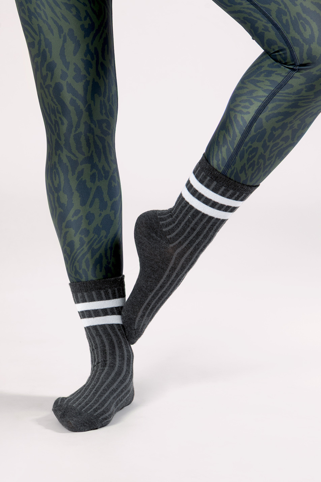 Gray high socks