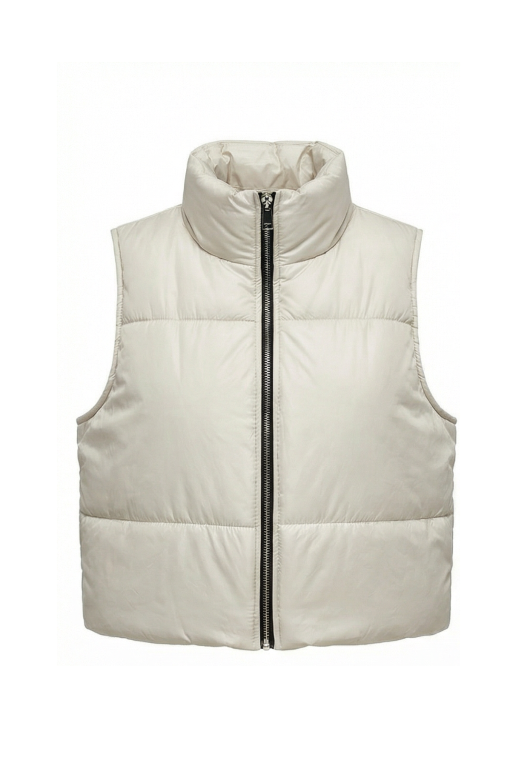 White sleeveless down jacket