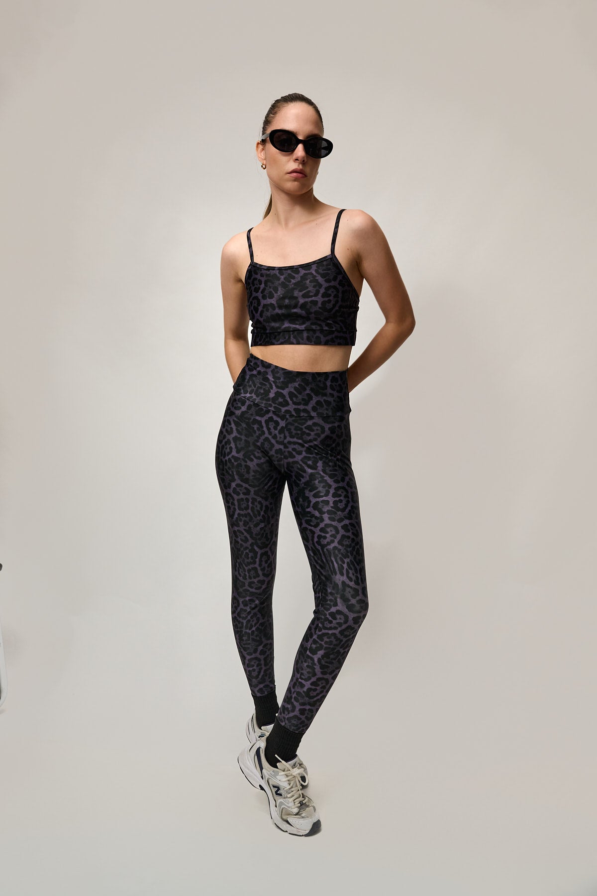 Legging AZALÉE - Panthère violet