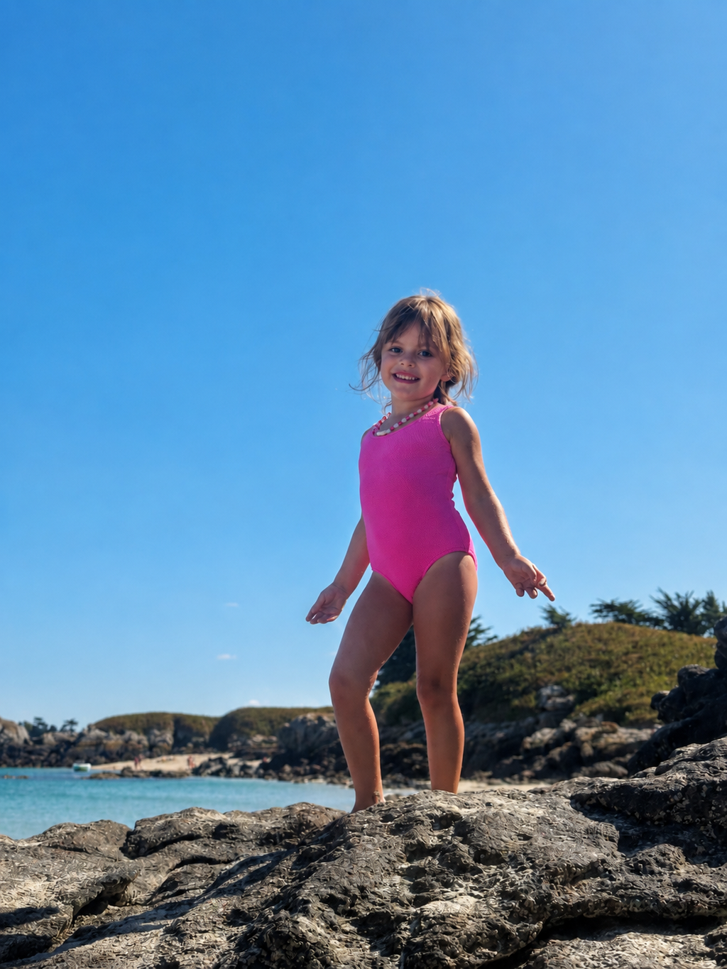 Maillot niña PEPA - Rosa